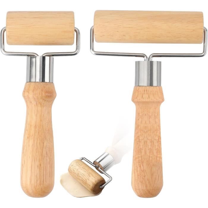 Rouleau à Patisserie LATRAT Lot De 2 Avec Picots En Plastique Pour Rouleaux à Pâtisserie