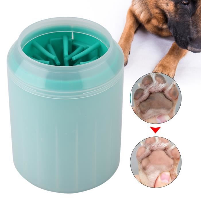 Outil de nettoyage pour patte de chien amovible - CIKONIELF - Coupe de nettoyant - Vert