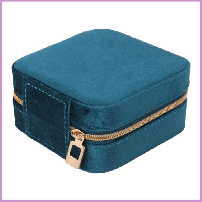 Boîte à bijoux de voyage en velours - COCOSITY - 2 couches - Noir - Mixte