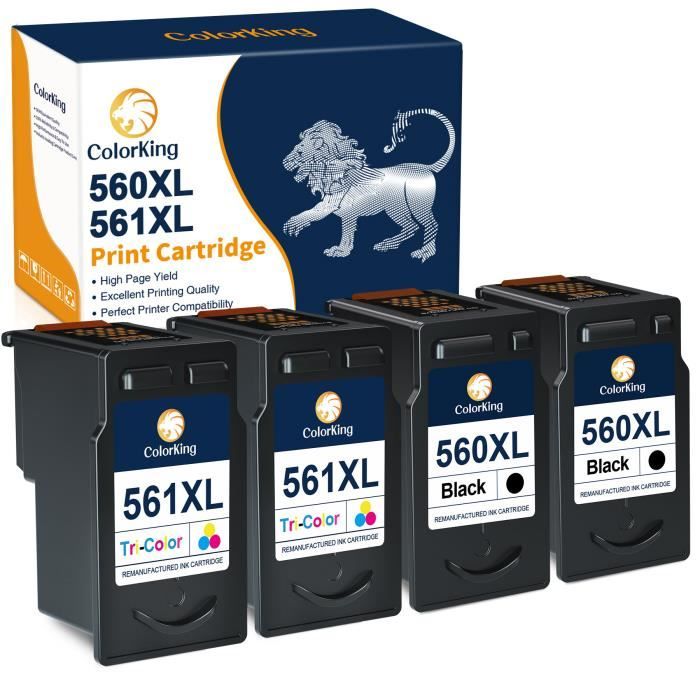 COETE, Prodotto In Francia - 560 561 XL - Cartucce Sostituzione Per Canon PG-560 CL-561 XL - Foto 5