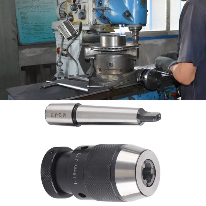 1/32"- 5/8" JT33 Super Heavy Duty Drill Press Chuck Keyless Mount - Foto 2