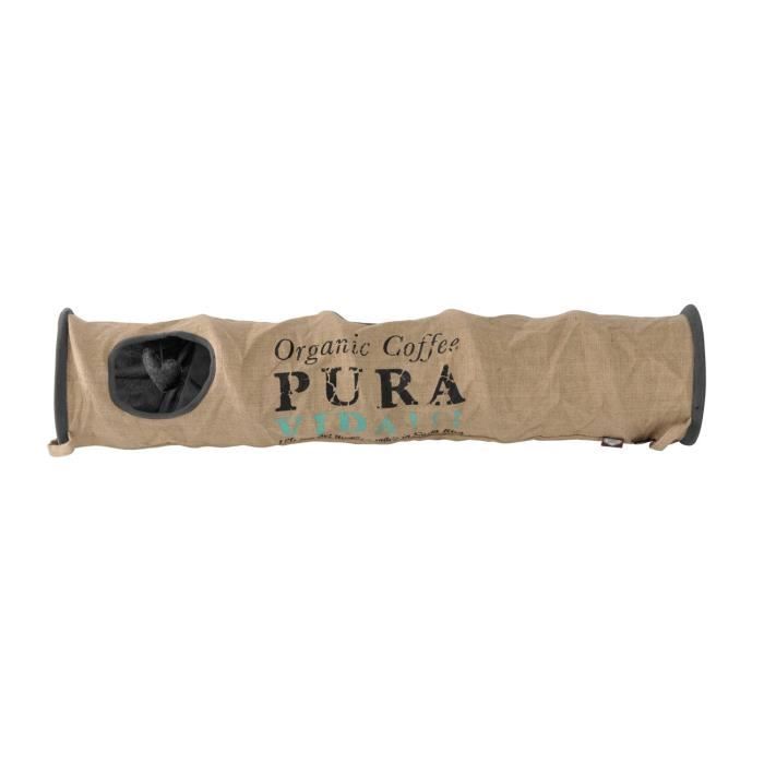 D& D Tunnel pour chat Pura Vida 25x120 cm Brun et Anthracite 434/436455