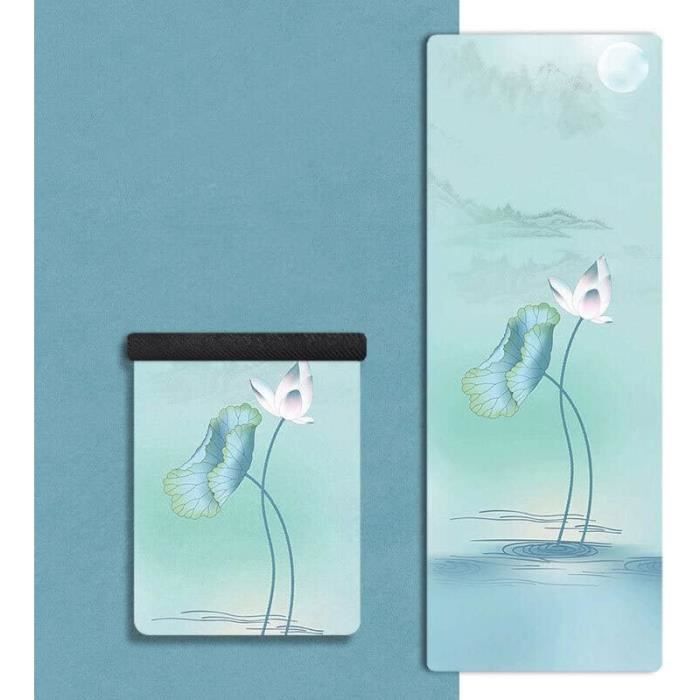 Tapis De Yoga Antidérapant 173x60cm – Épaisseur 8mm, PVC, Pour Fitness, Méditation, Camping