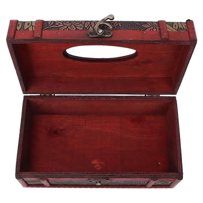 Boîte à Mouchoirs En Bois Sculpté Forêt Noire – Déco Vintage Authentique