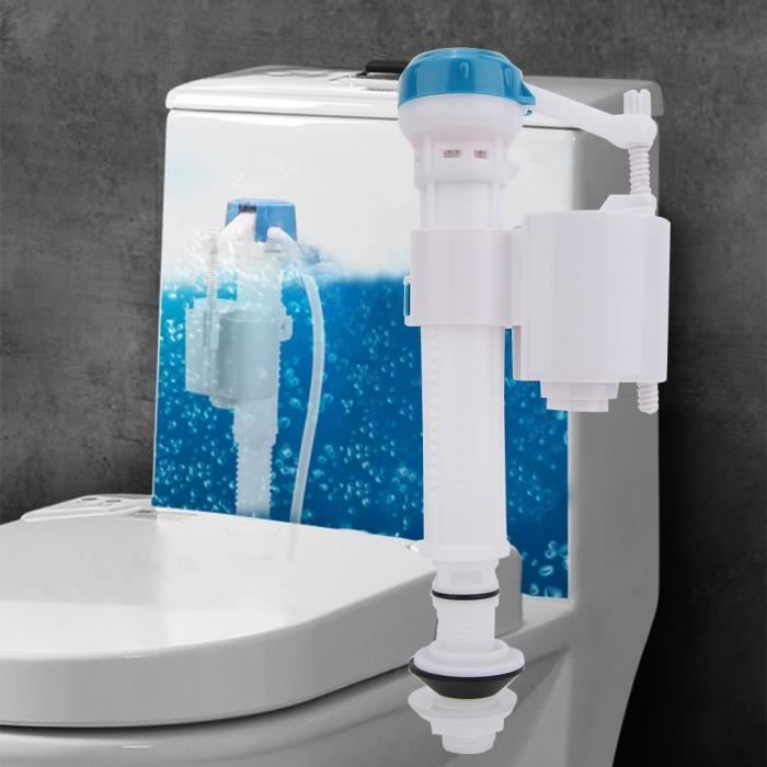 EJ.life vanne de chasse d'eau Robinet de remplissage de toilette à bouton-poussoir à double chasse d'eau siphon de salle de bain