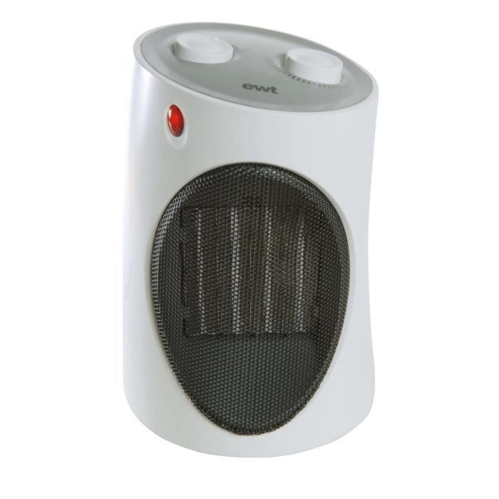 Chauffage soufflant céramique - EWT - EC120TLS - 2000 W - Thermostat électromécanique - Protection hors gel