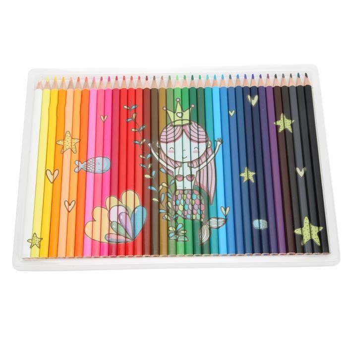 Fdit crayons d'art Ensemble de crayons de couleur grasse 36 couleurs