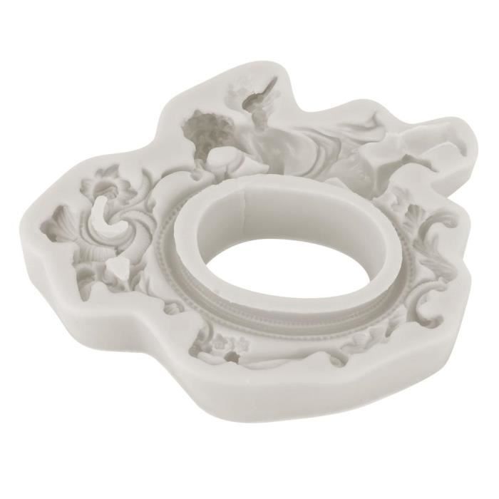 Moule En Silicone En Forme D’ange – Pour Décorations Gâteau, Fondant, Chocolat, Pâte à Sucre (7,4 Cm)
