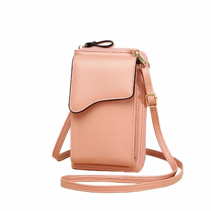 Petit Sac Bandouli re pour Femmes Mini pour T l phone En Cuir Pu