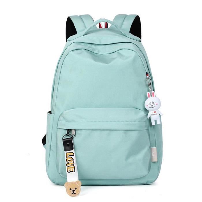 Sac à Dos Scolaire Vert + Lunch Bag Offert ! Pour Fille Ou Garçon (sans Marque)