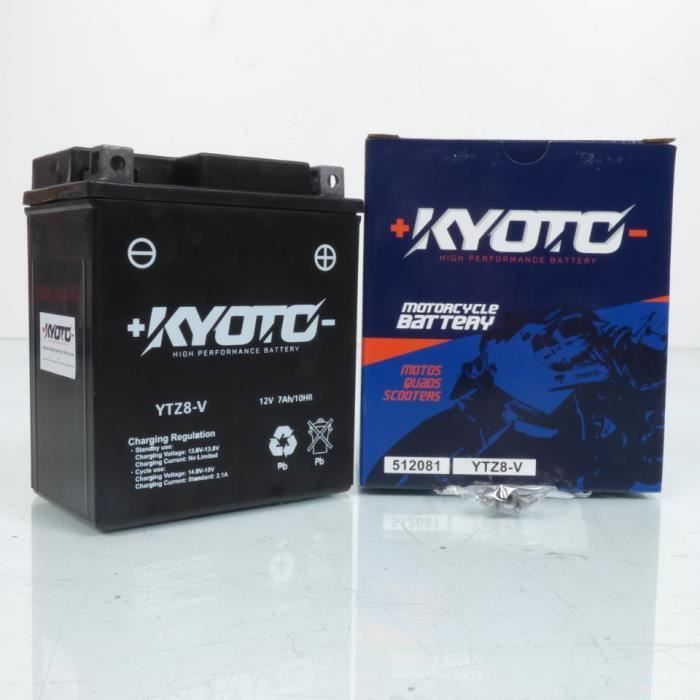 Batterie Kyoto pour Scooter Honda 125 PCX S 2018 à 2022 YTZ8V 12V 7.4Ah MFPN YTZ8V 12V 7