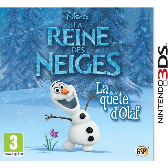 La Reine des Neiges : La Quête d'Olaf Jeu 3DS