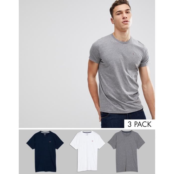 Lot tee shirt homme hollister Clearance