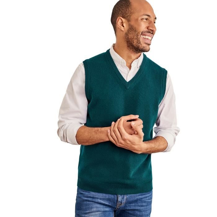 MS005 Knitting Pattern homme pullover sans manche sans manches Pull In DK ou 4 Plis Fil
