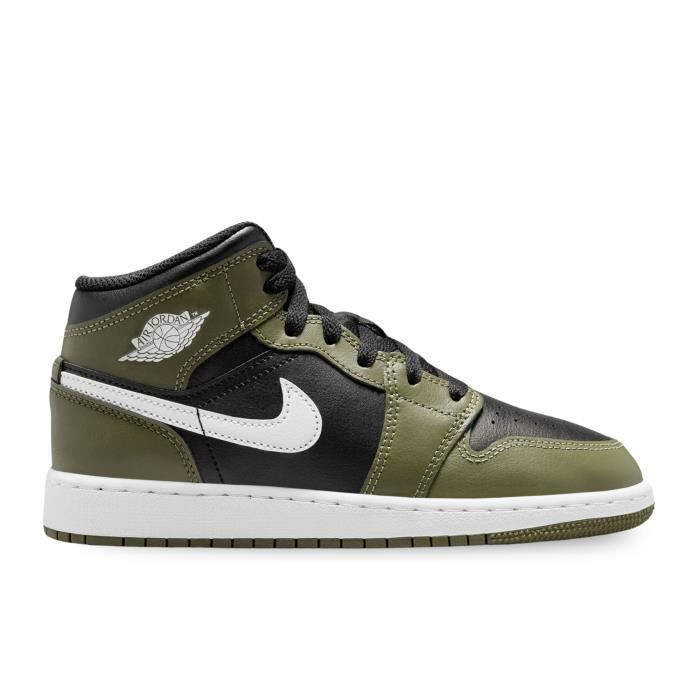 Chaussures Enfant NIKE Air Jordan Mid (Gs) Vert Lacets