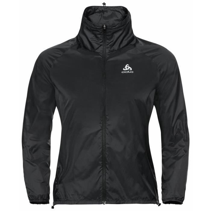 Veste de running femme Odlo Zeroweight Noir Coupe vent et