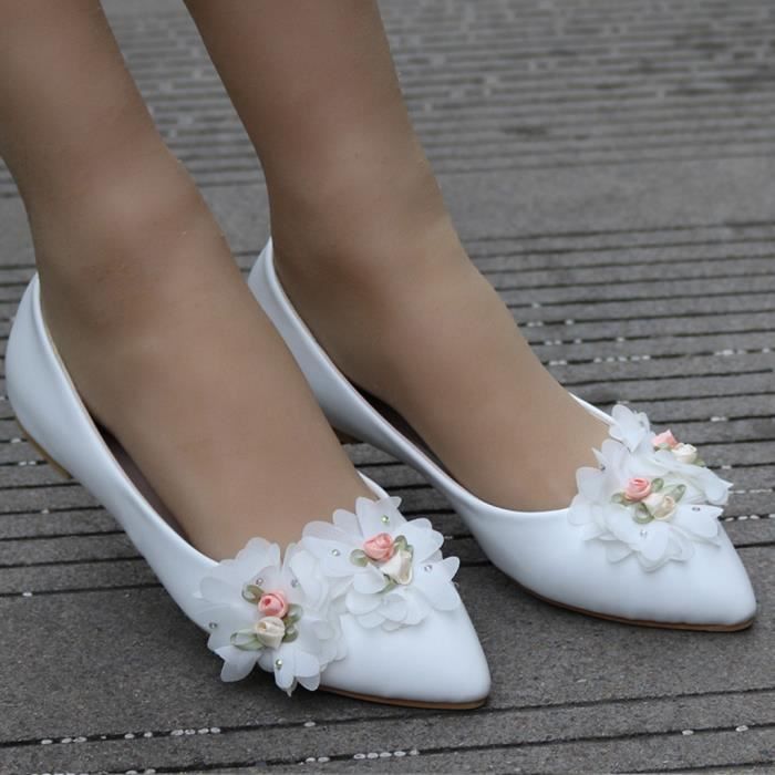 Chaussure blanche plate clearance