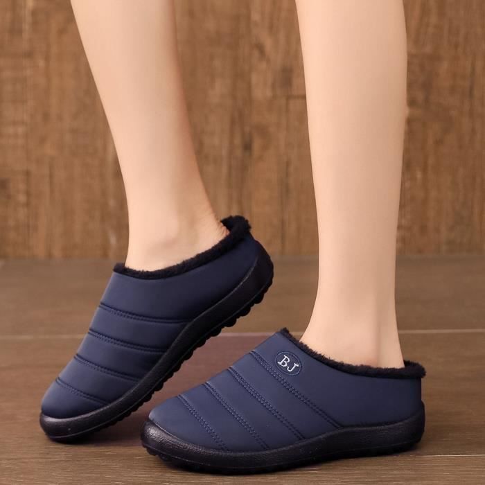 Chaussons D'hiver En Fausse Fourrure – Chauds, Antidérapants, Pour Intérieur Et Extérieur (tailles 36-43)
