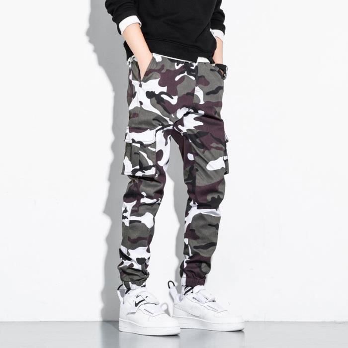 Pantalon cargo homme camouflage 2025