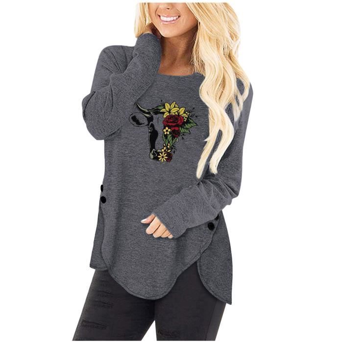 Tunique Anna Manches Longues Col V - Moutarde - Taille L - Femme