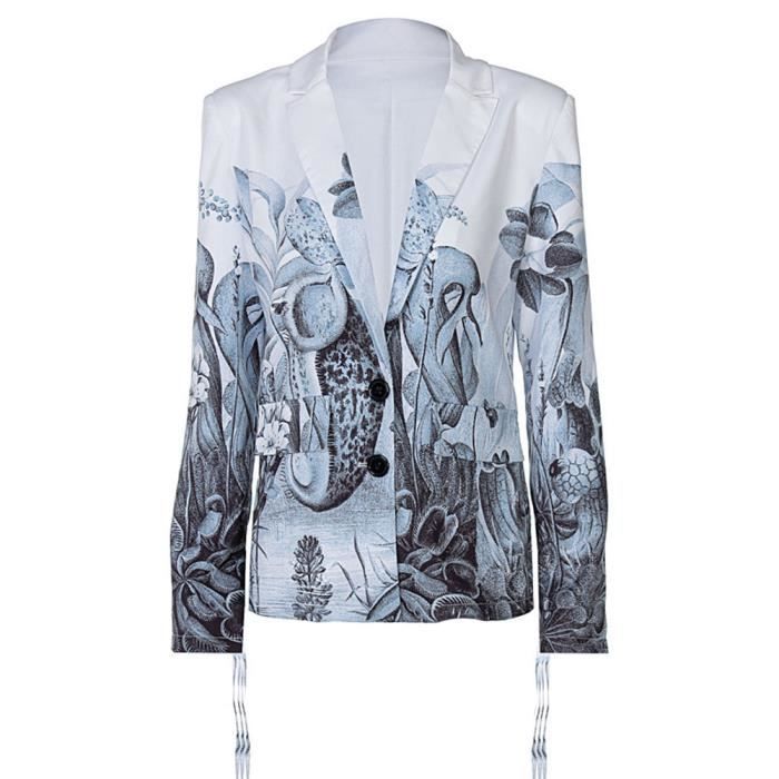 Veste blazer femme 2025 fleurie