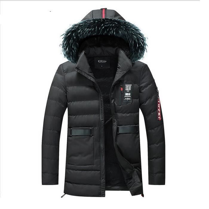 Funmoon Doudoune de Marque Gros col S Noir noir Cdiscount Pr t