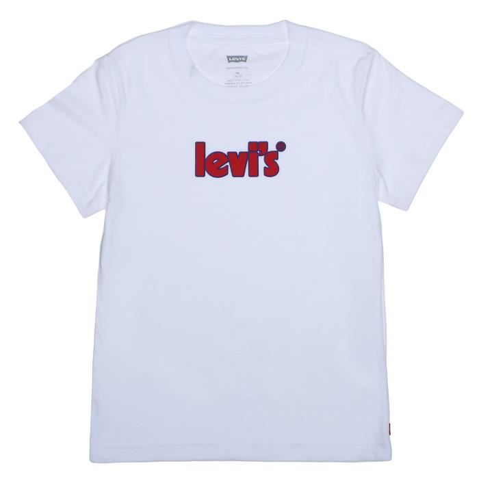 Tee Shirt Garçon Levi's Kids E539 001 White