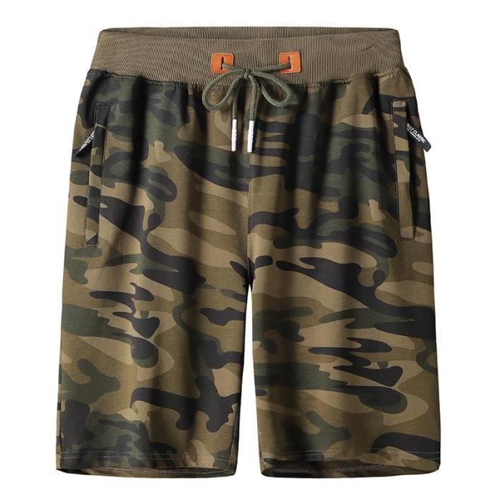 Short sport 2025 camouflage homme