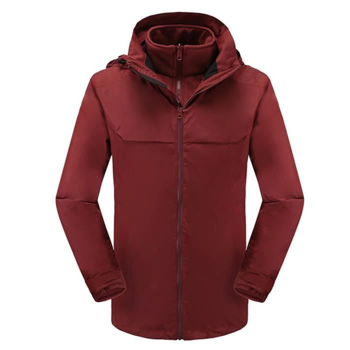 Veste De Ski 3 En 1 Homme – Imperméable, Doublure Polaire Amovible – Coupe Sportive, Plusieurs Coloris