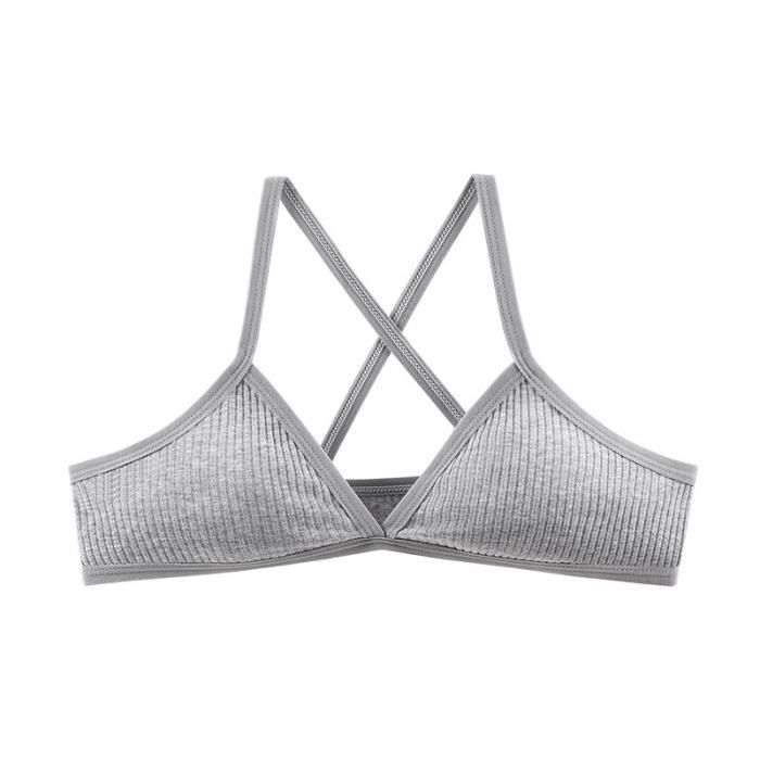 Brassière Confort Voyelle Soutien-gorge Sans Armature 100% Coton - Foto 7