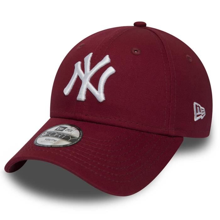 Casquette new york bordeaux Clearance