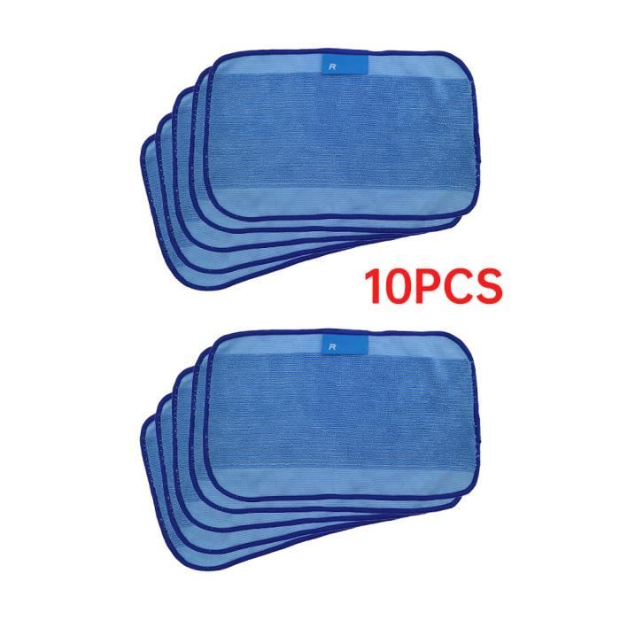 Lot De 10 Lingettes Microfibre IAmoy Pour Robots IRobot Braava - Compatible 390t, 380, 320 Et Plus | Nettoyage Efficace