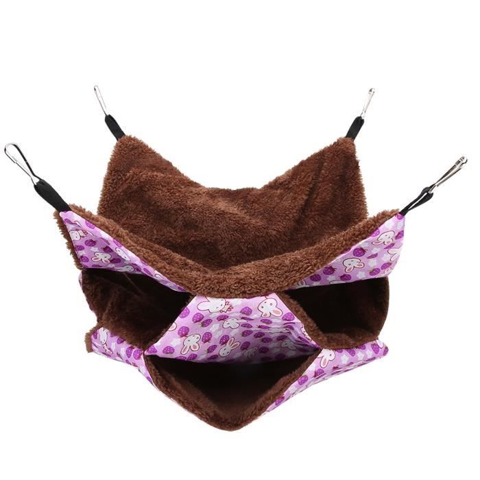 Comparer les prix de Hamac pour animaux de compagnie - OMABETA - Modèle Violet - 32x32x3 cm - Pour petits rongeurs - Intérieur