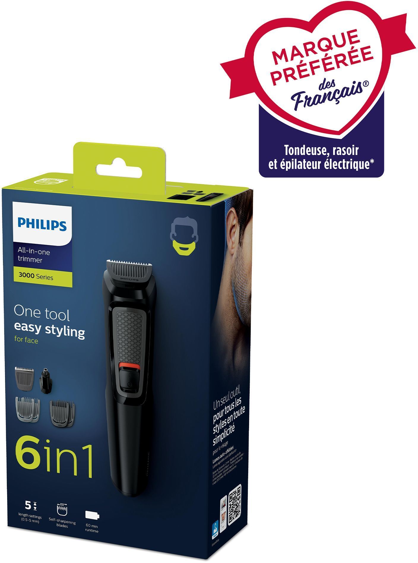 Tondeuse barbe philips serie 3000 multigroom clearance