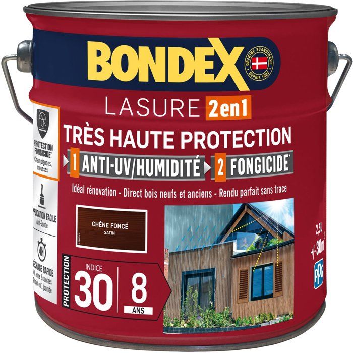 BONDEX LASURE Indice 30 Chêne Satin - vue 2