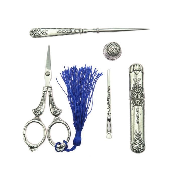 Yueton Vintage Style Européen Needlework Ciseaux à Broder Cuivré