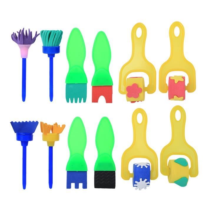 Kit De Peinture Squeegee Art Pour Enfants - 20 Pièces - Activité Créative