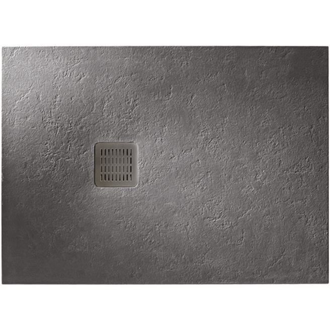 receveur extra plat roca terran 90x90 anti derapant gris ardoise cdiscount bricolage