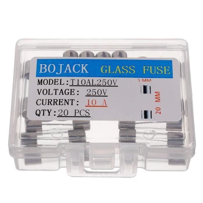 10 Fusibles Rapides Verre 315mA 250V 5x20mm - Pour Appareils électroniques, électriques, Protection
