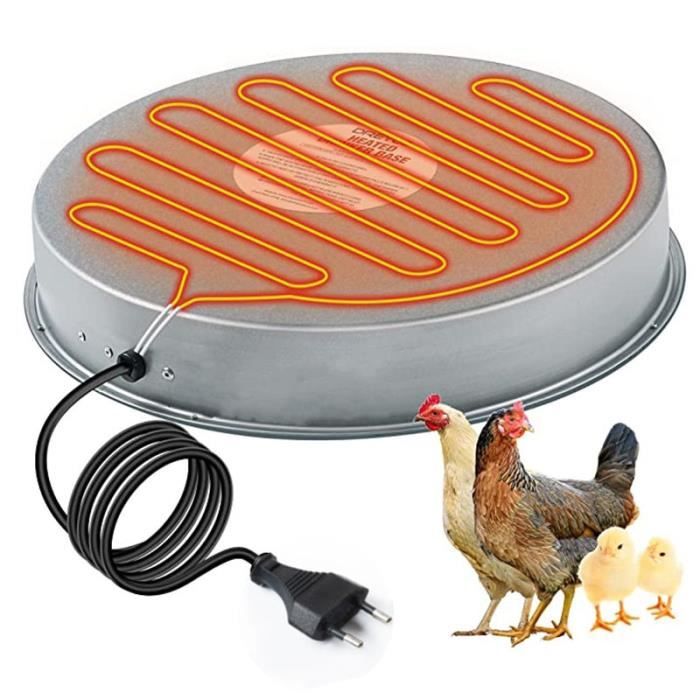Base chauffante pour abreuvoir volaille 120V 37*37*4cm