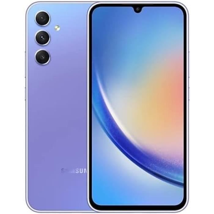 Samsung Galaxy A34 5G 128GB Awesome Violet 16,65cm (6,6) Super AMOLED  Display, Android 13, 48MP Triple-Kamera - Cdiscount Téléphonie