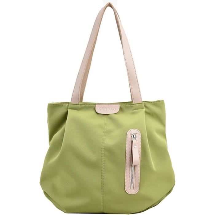 Sac Bandoulière Toile HEVIBK Femme - Grande Capacité 40x37x11cm - Style Bohème Plage Été