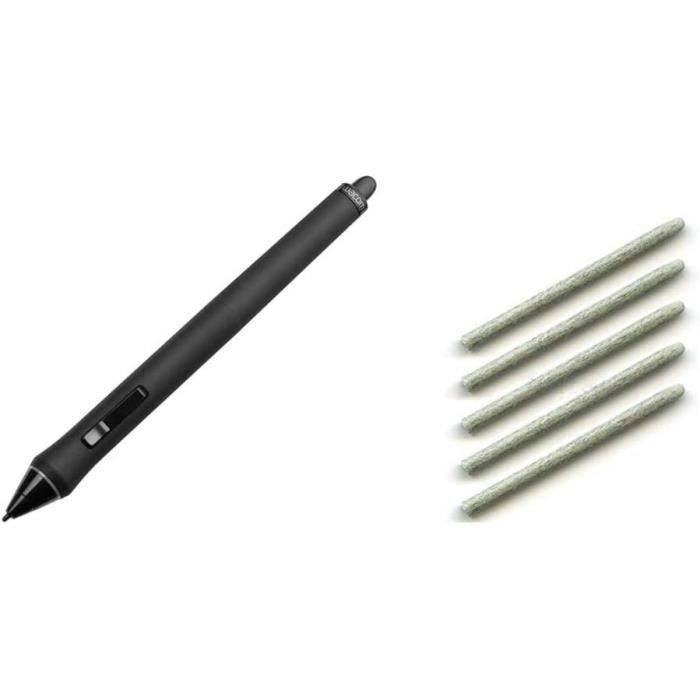 5 Mines De Rechange Pour Stylet Wacom Intuos Pro, Intuos 4/5, Cintiq - Blanc