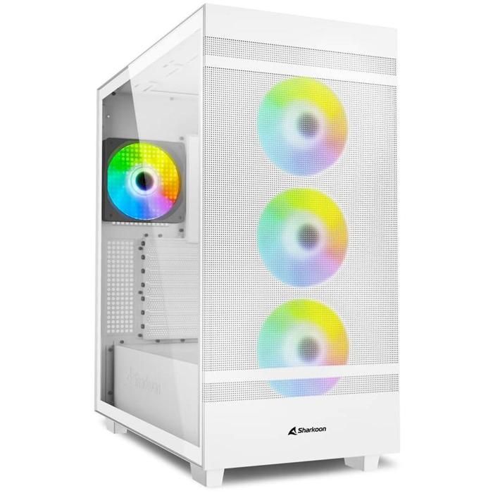 Boîtier PC - SHARKOON - Rebel C50 - Blanc - RGB - ATX