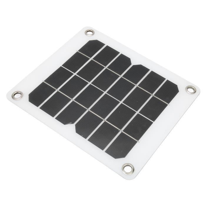 Mini Panneau Solaire USB 5 W, Module Monocristallin Haute Performance 12 V Chargeur Solaire étanche Avec Cellule Solaire, Adapté Pour Les Vélos, Téléphones Portables, Batterie Externe, Lampe De Campin