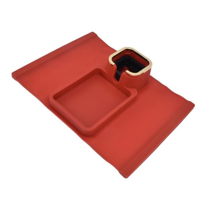 Toothbace Porte-Gobelet Inclinable Métal - Organisateur Tasses Café 4 Compartiments Noir