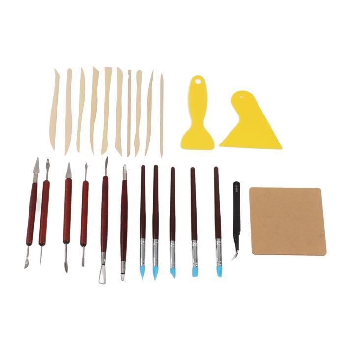 Lot De 5 Pinceaux à Pointe En Caoutchouc De Silicone Pinceau De Modelage