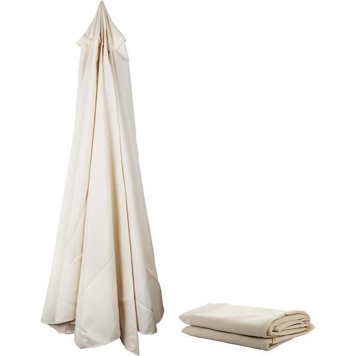 Leww Auvent De Rechange Pour Parasol Terrasse 3m 8 Baleines - Protection UV