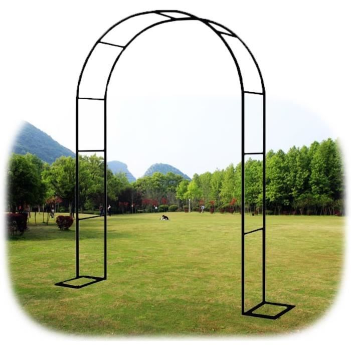 Arche De Jardin En Métal 240x140x38 Cm – Pour Rosiers, Plantes Grimpantes, Mariage – Montage Libre, Résiste Aux Intempéries