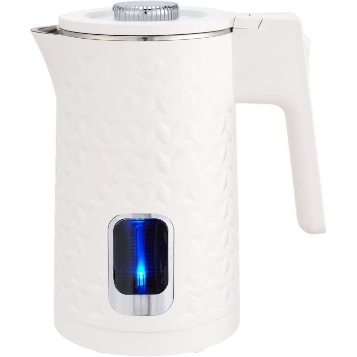 Bouilloire électrique 1,2 L - 1000W, Acier Inox 304, Arrêt Automatique, Base Rotative 360° (Style B)